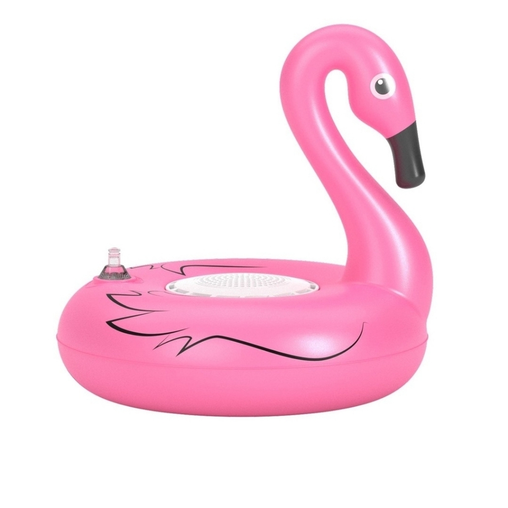 Inflatable Flamingo Bluetooth Speaker - Pink Portable Pool Audio